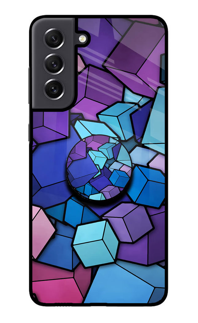 Cubic Abstract Samsung S21 FE 5G Glass Case