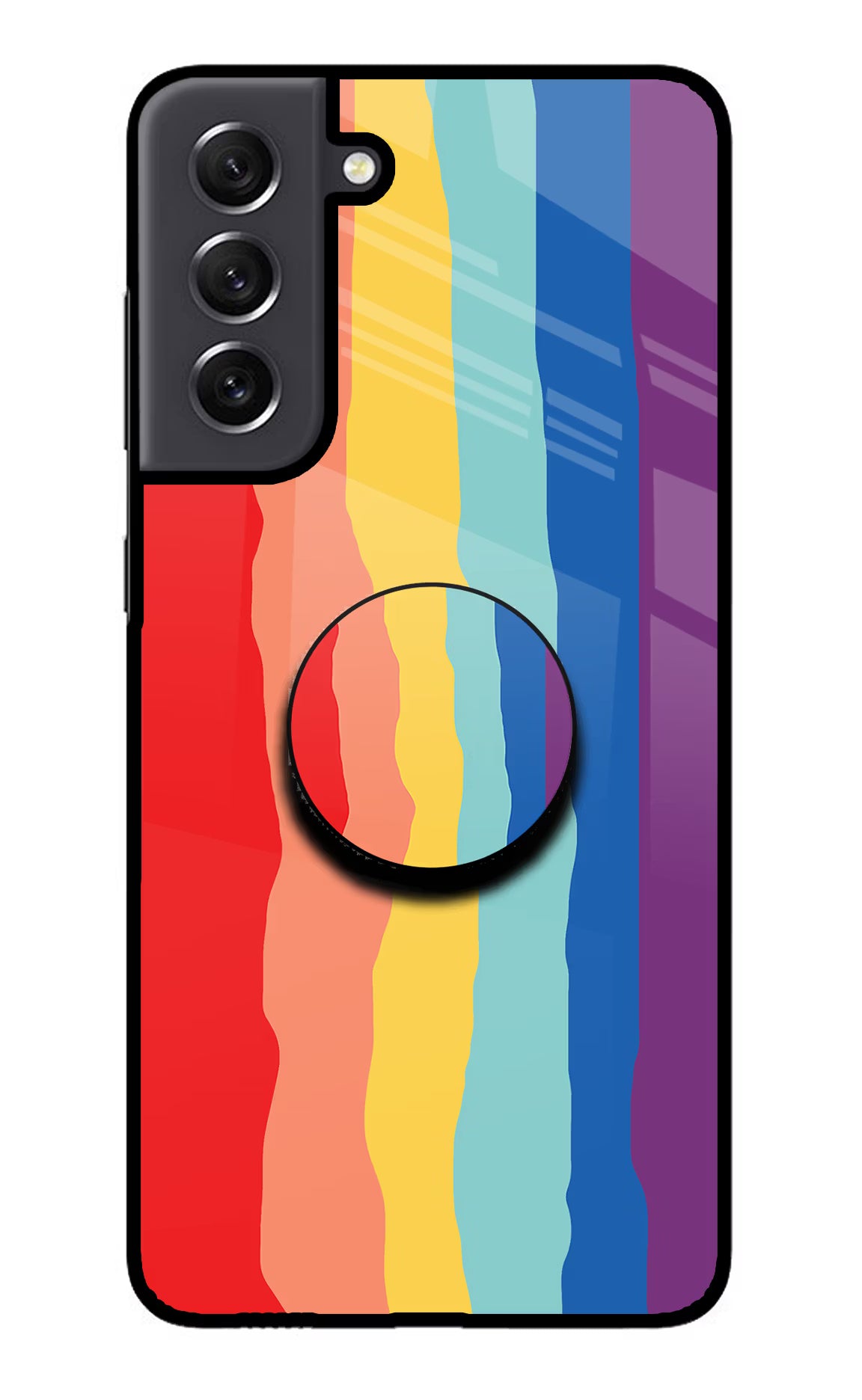 Rainbow Samsung S21 FE 5G Glass Case