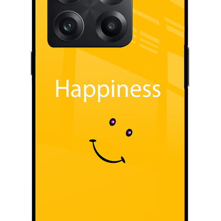 Happiness With Smiley OnePlus 10T 5G Glass Case