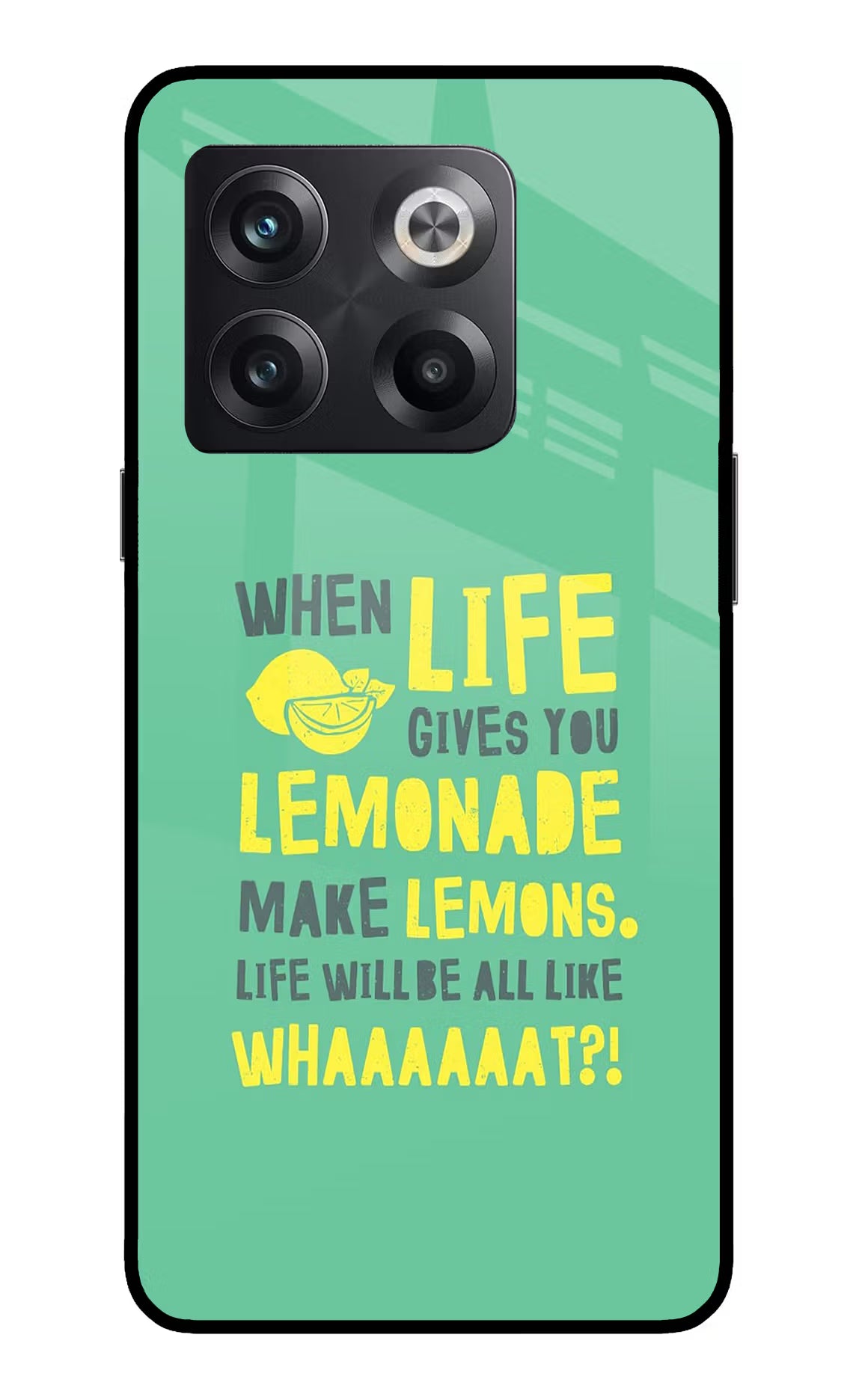 Quote OnePlus 10T 5G Glass Case Back Cover by Casekaro