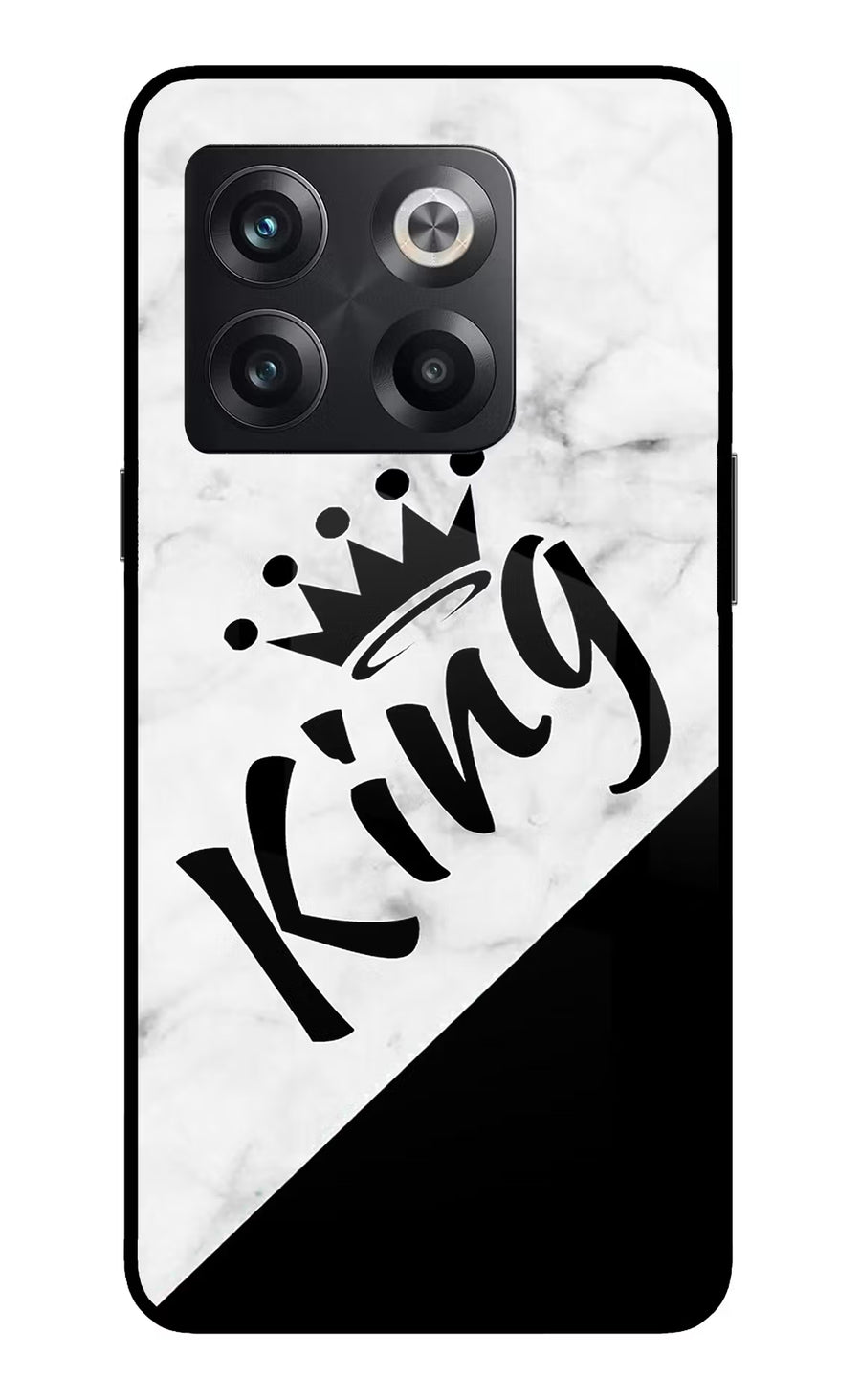 King OnePlus 10T 5G Back Cover, Glass case