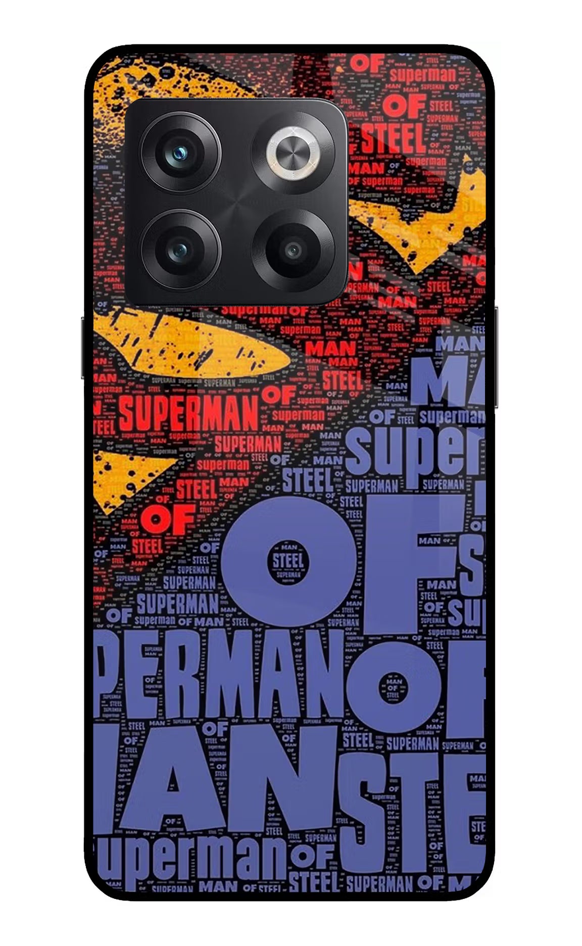 Superman OnePlus 10T 5G Glass Case Back Cover by Casekaro