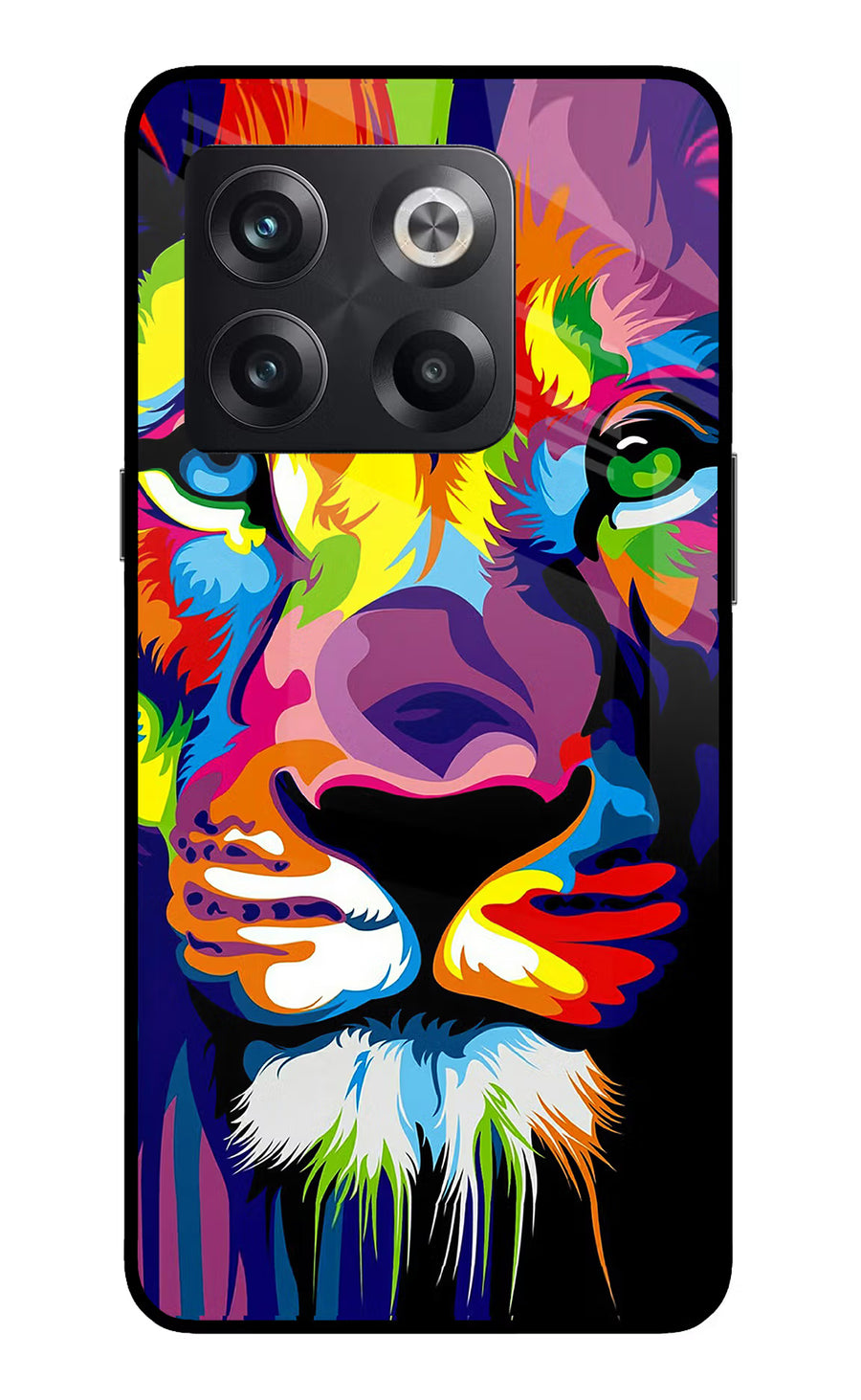Lion OnePlus 10T 5G Back Cover, Glass case