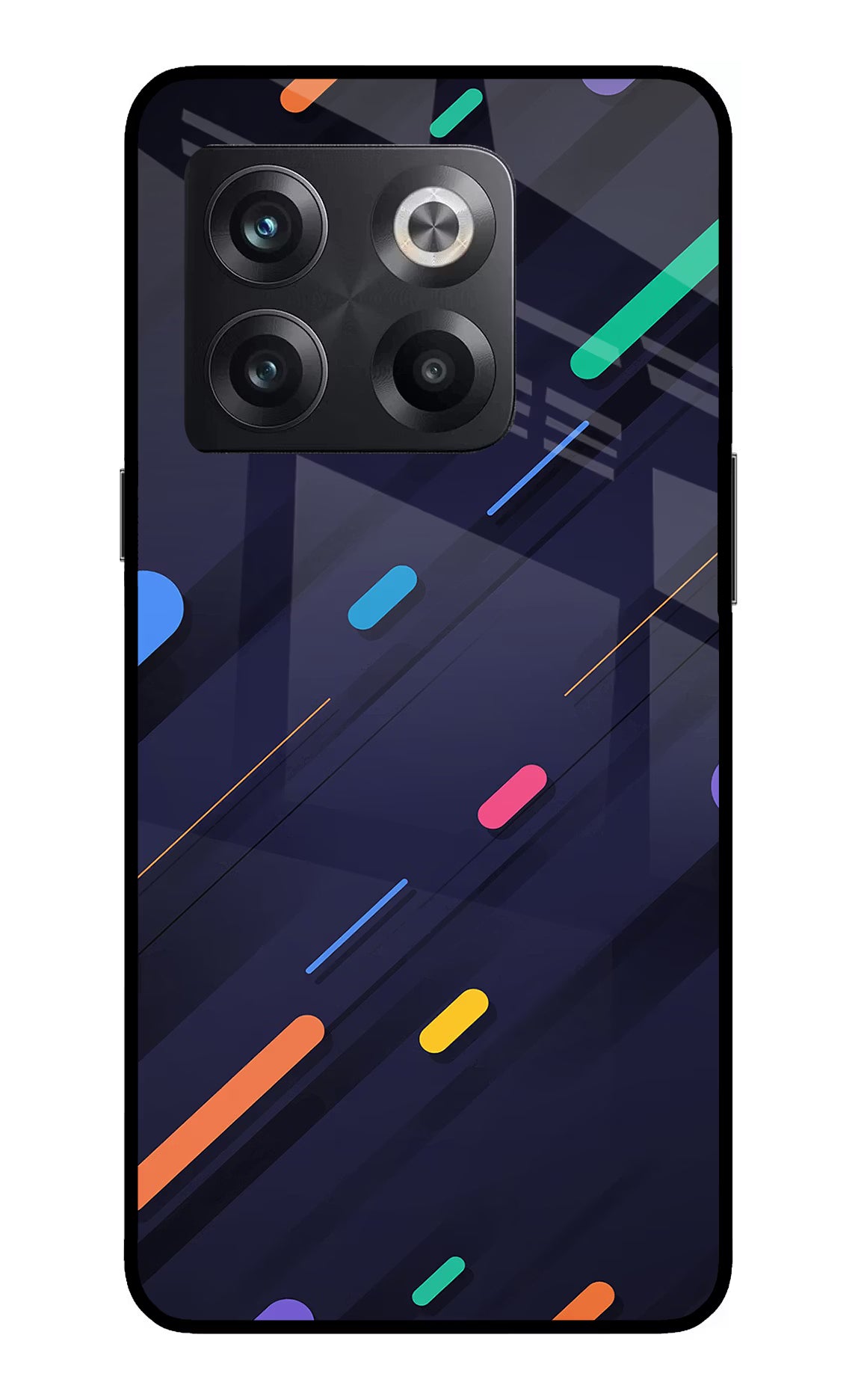 Abstract Design OnePlus 10T 5G Glass Case Back Cover by Casekaro