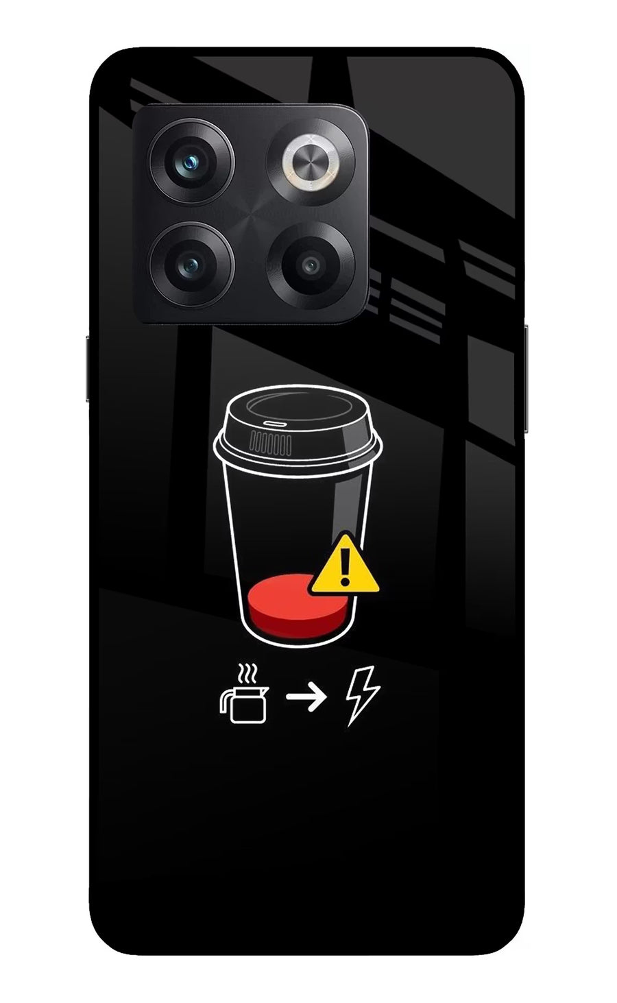 Coffee OnePlus 10T 5G Back Cover, Glass case