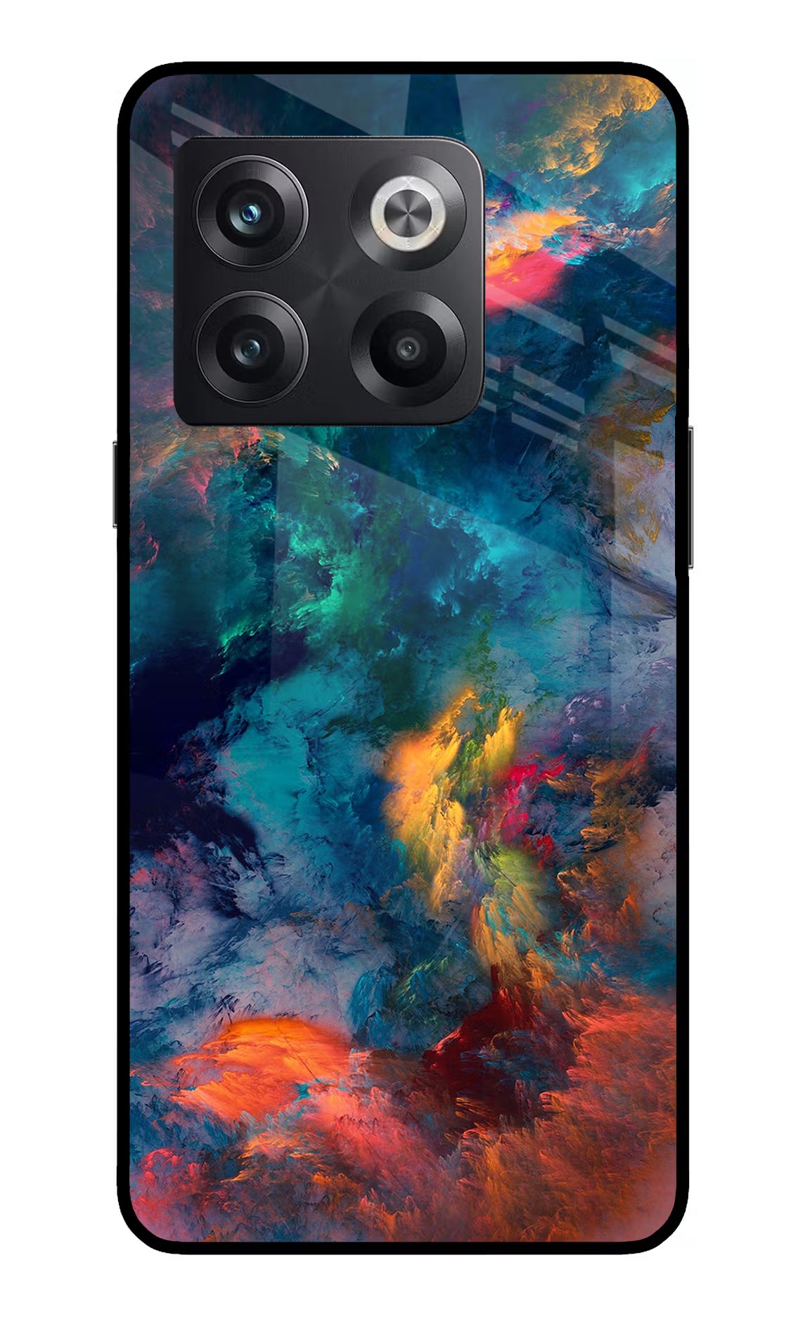 Artwork Paint OnePlus 10T 5G Glass Case Back Cover by Casekaro