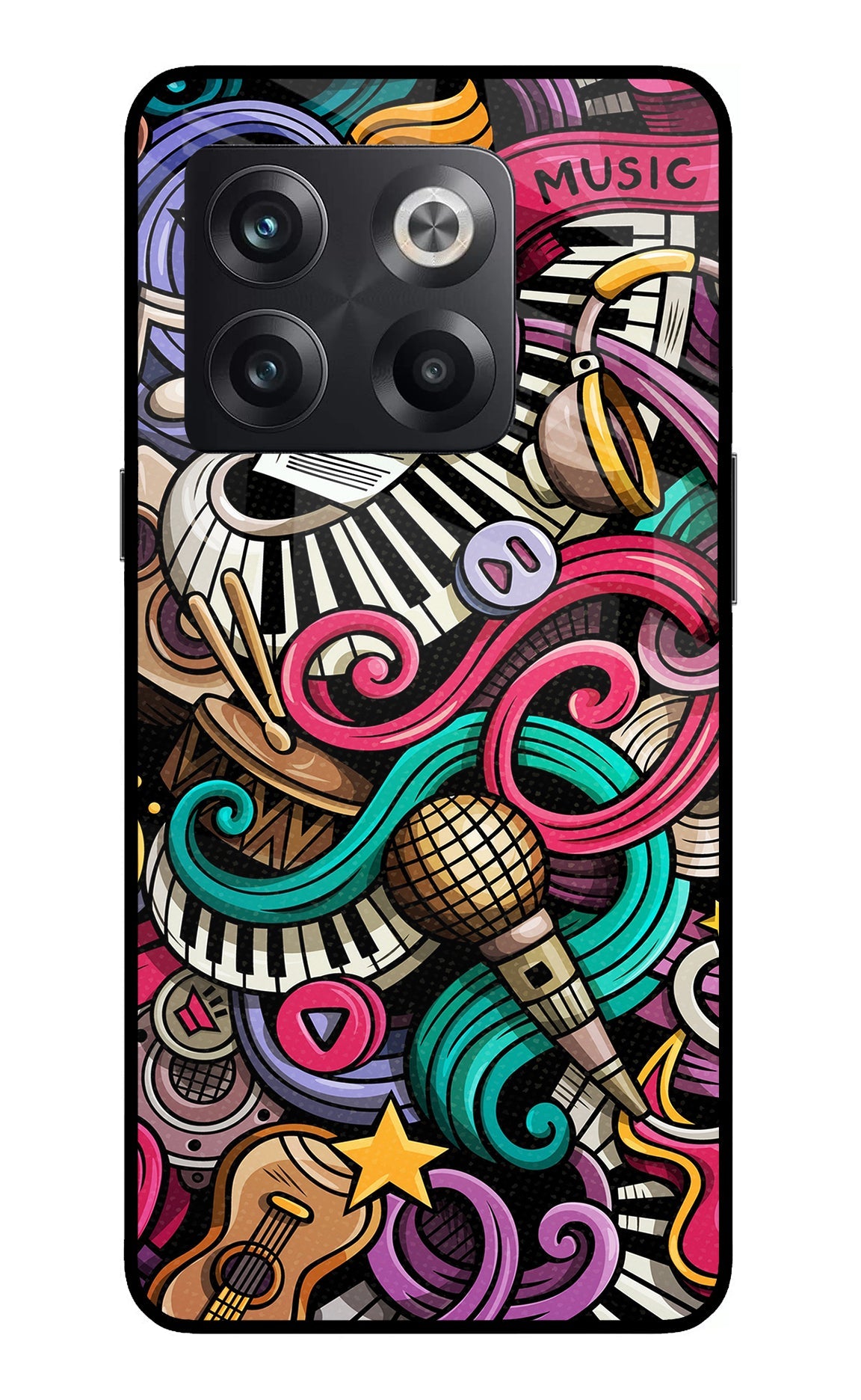 Music Abstract OnePlus 10T 5G Back Cover