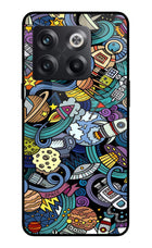 Space Abstract OnePlus 10T 5G Glass Case Back Cover by Casekaro