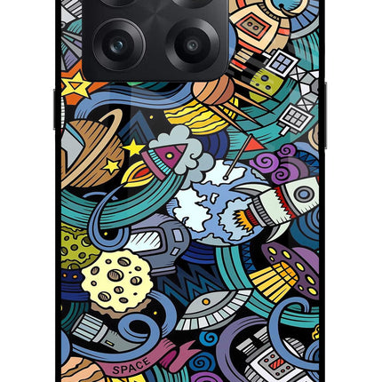 Space Abstract OnePlus 10T 5G Glass Case