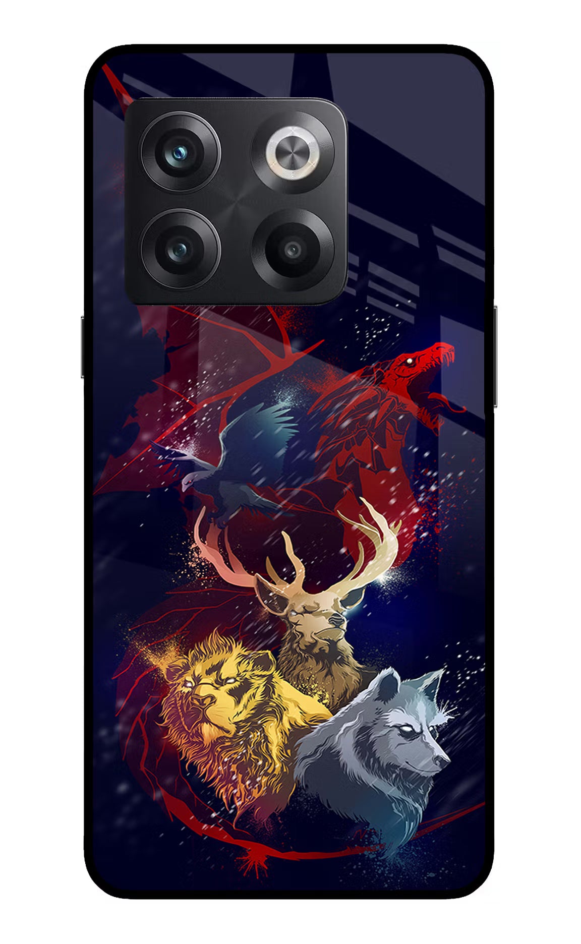 Game Of Thrones OnePlus 10T 5G Glass Case Back Cover by Casekaro