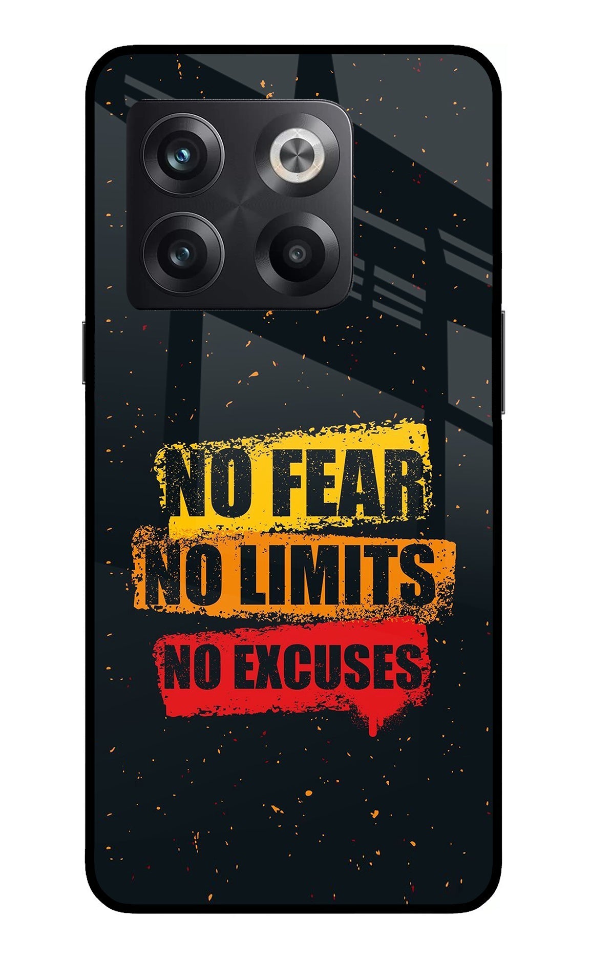 No Fear No Limits No Excuse OnePlus 10T 5G Glass Case