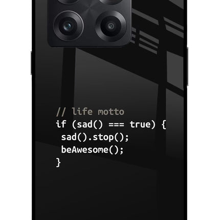 Life Motto Code OnePlus 10T 5G Glass Case