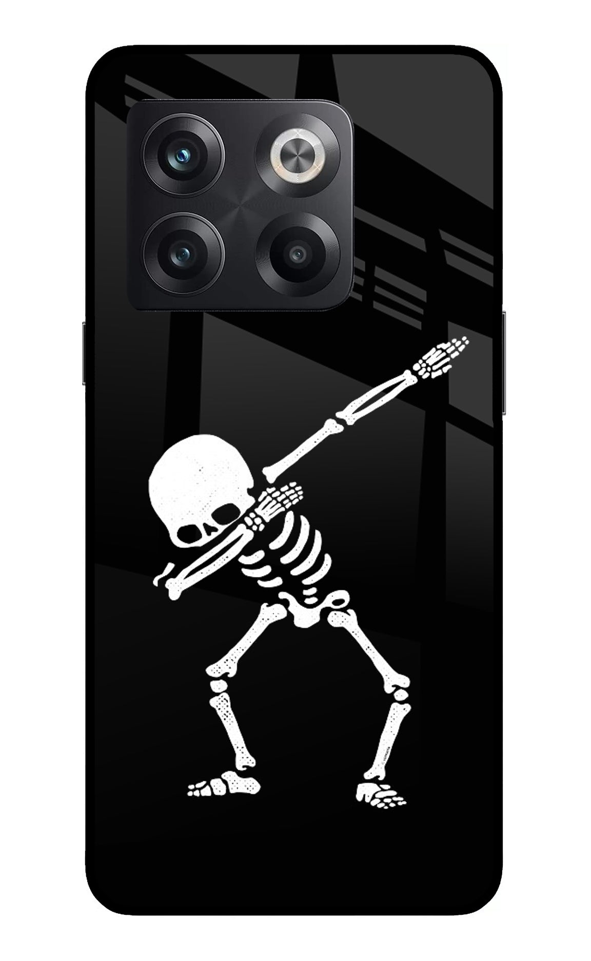 Dabbing Skeleton Art OnePlus 10T 5G Back Cover