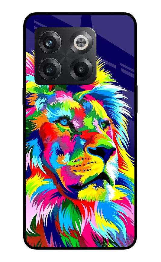 Vector Art Lion OnePlus 10T 5G Glass Case