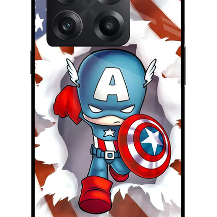 Captain America OnePlus 10T 5G Glass Case