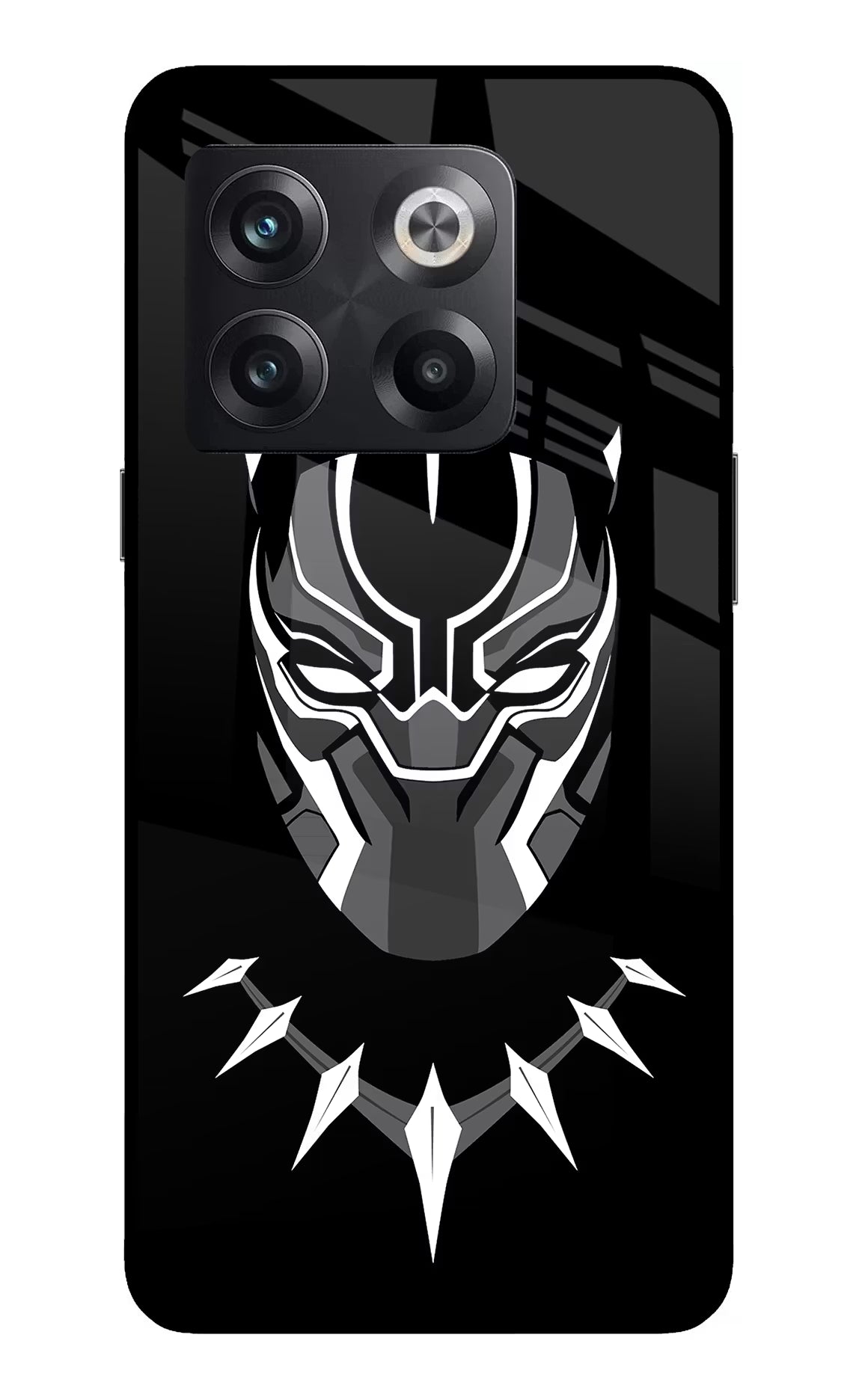 Black Panther OnePlus 10T 5G Glass Case Back Cover by Casekaro