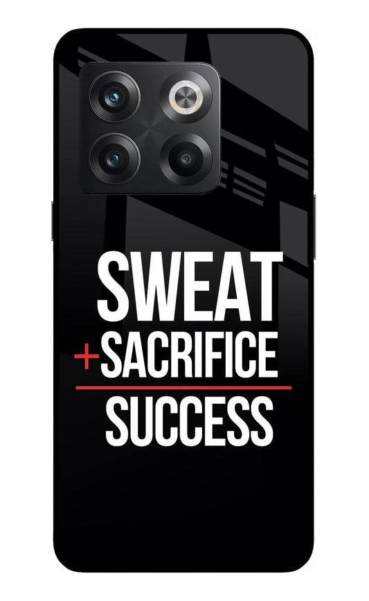 Sweat Sacrifice Success OnePlus 10T 5G Glass Case