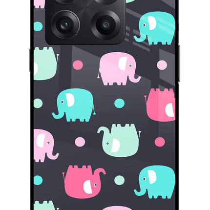 Elephants OnePlus 10T 5G Glass Case