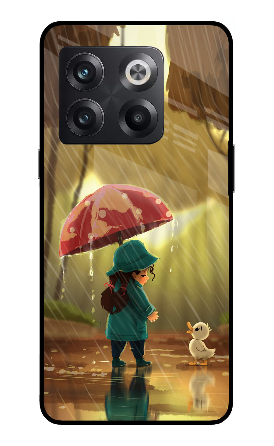 Rainy Day OnePlus 10T 5G Back Cover, Glass case