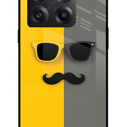 Sunglasses with Mustache OnePlus 10T 5G Glass Case