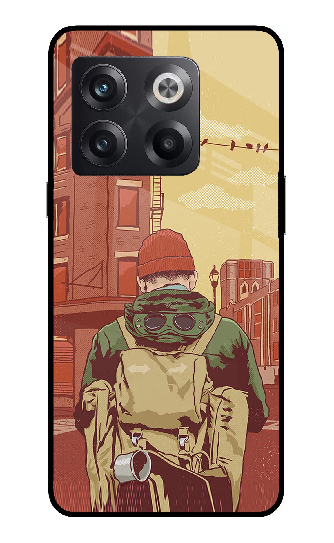 Adventurous OnePlus 10T 5G Glass Case Back Cover by Casekaro