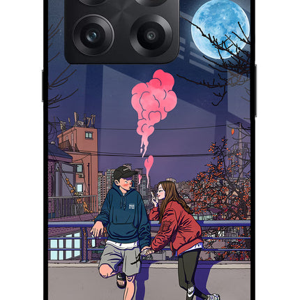 Chilling Couple OnePlus 10T 5G Glass Case