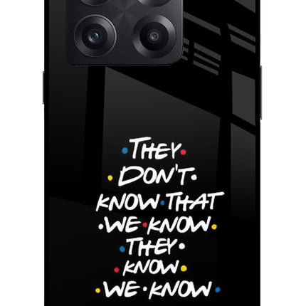 FRIENDS Dialogue OnePlus 10T 5G Glass Case