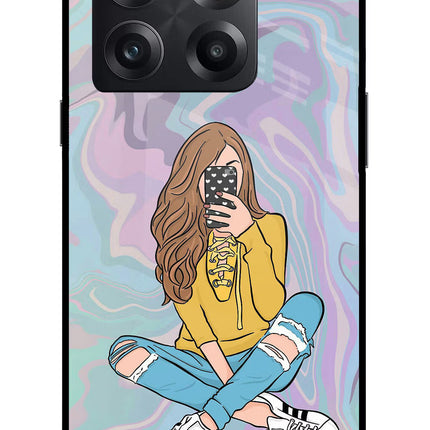 Selfie Girl OnePlus 10T 5G Glass Case