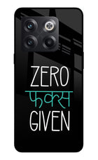 Zero Fucks Given OnePlus 10T 5G Glass Case