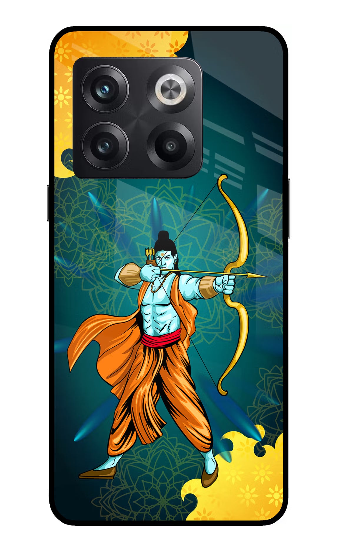 Lord Ram - 6 OnePlus 10T 5G Glass Case Back Cover by Casekaro