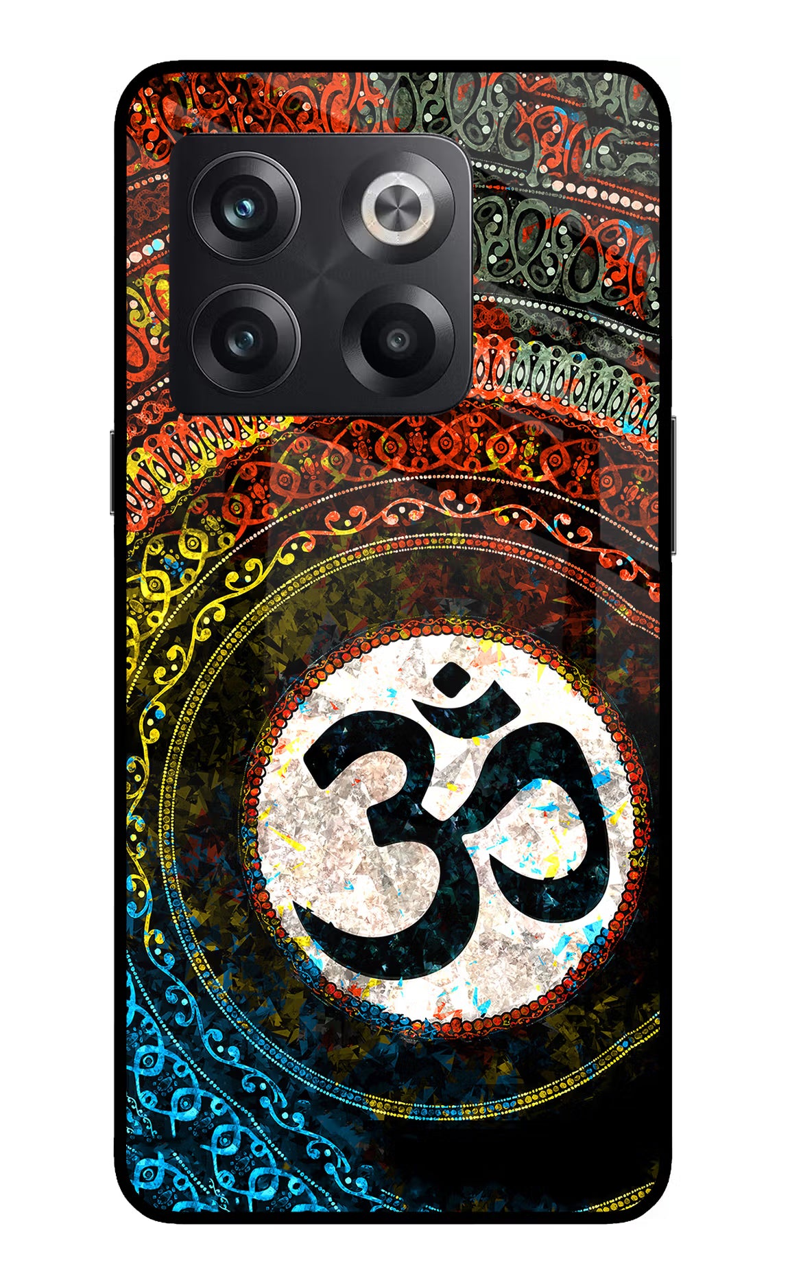 Om Cultural OnePlus 10T 5G Glass Case Back Cover by Casekaro