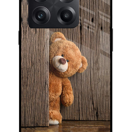 Teddy Wooden OnePlus 10T 5G Glass Case