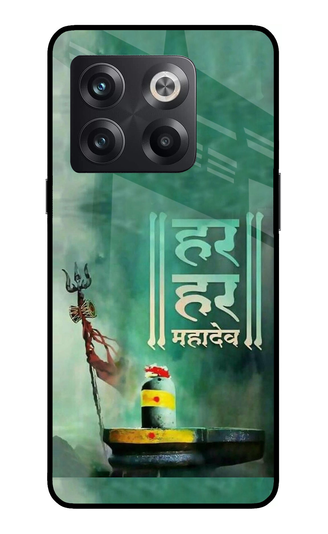 Har Har Mahadev Shivling OnePlus 10T 5G Glass Case