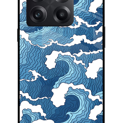 Blue Waves OnePlus 10T 5G Glass Case