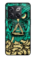 Green Owl OnePlus 10T 5G Glass Case