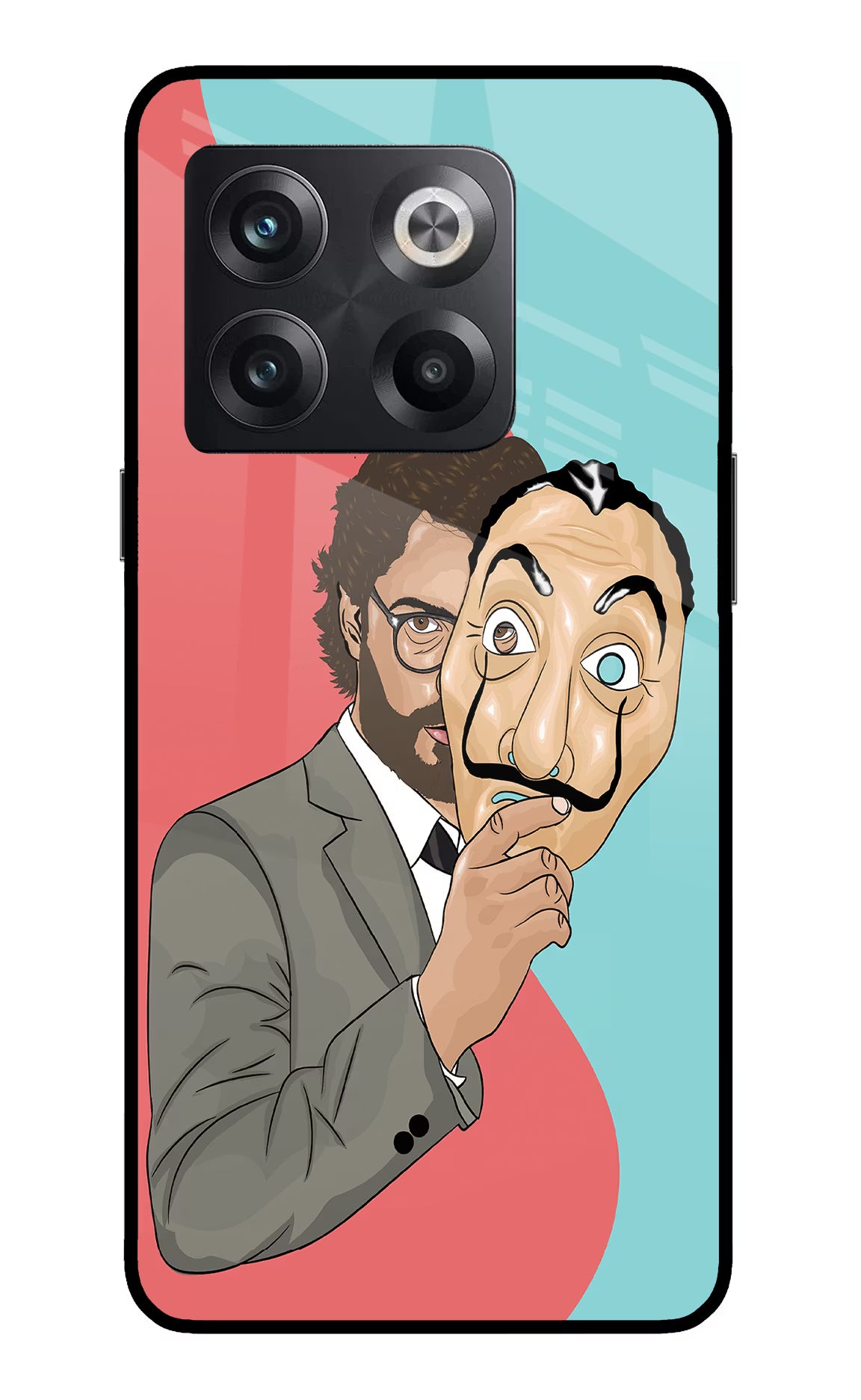 Professor OnePlus 10T 5G Glass Case Back Cover by Casekaro