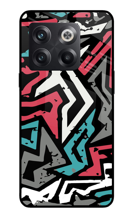 Geometric Graffiti OnePlus 10T 5G Glass Case