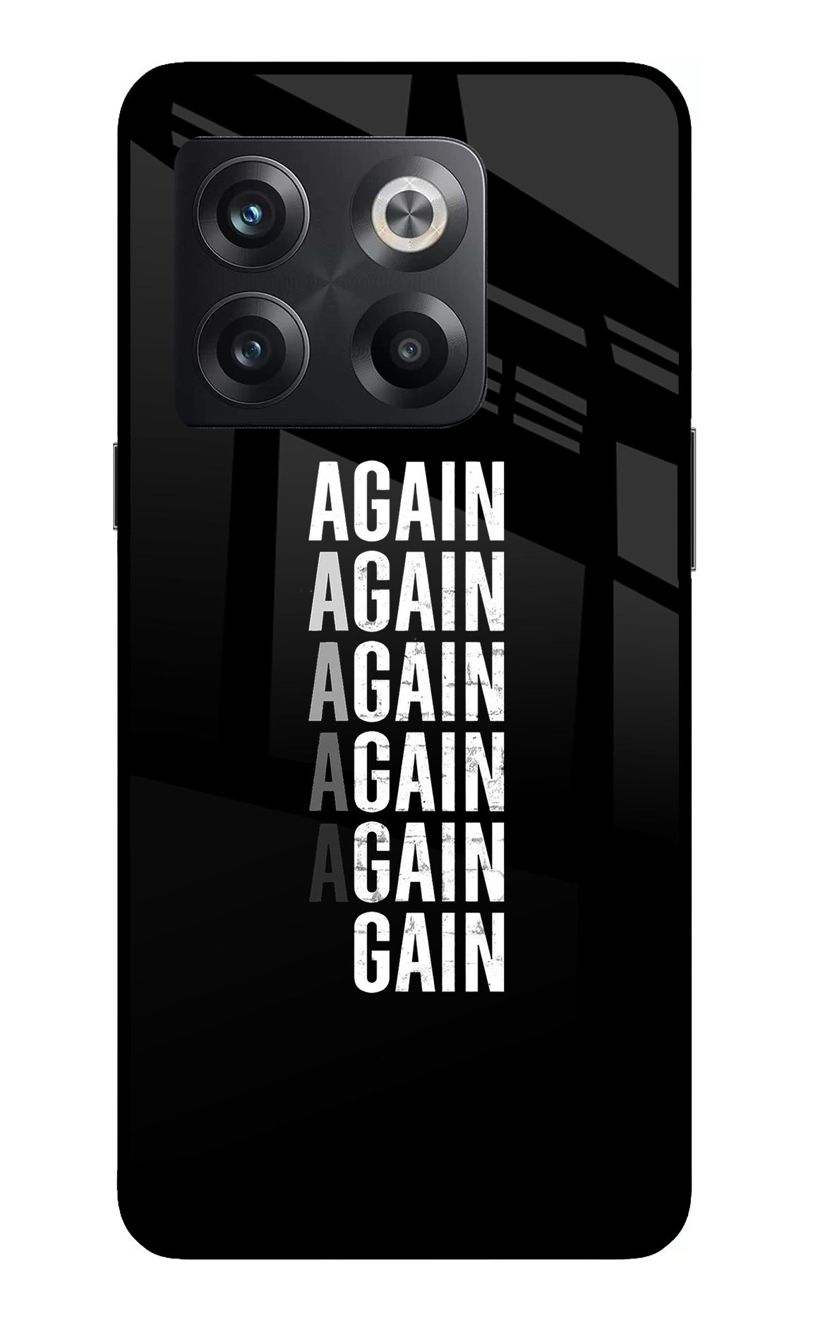 Again Again Gain OnePlus 10T 5G Glass Case