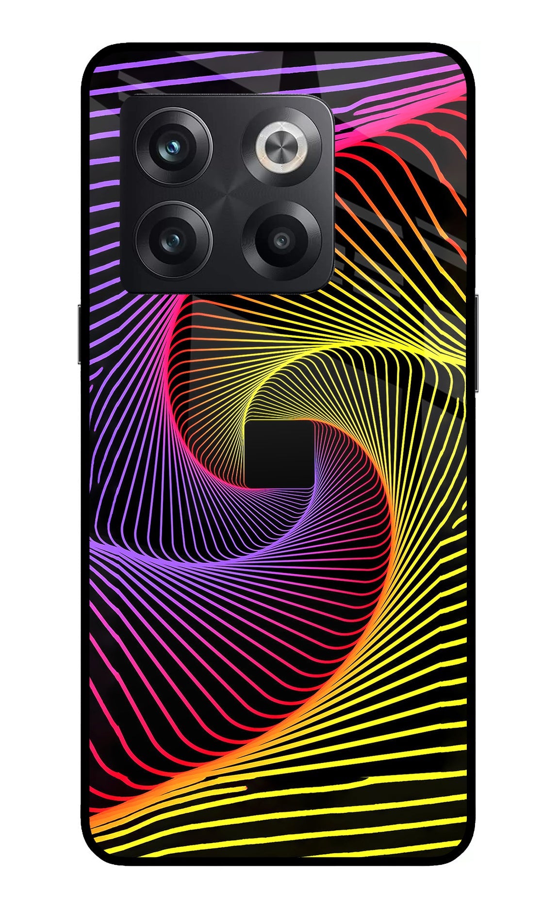 Colorful Strings OnePlus 10T 5G Glass Case