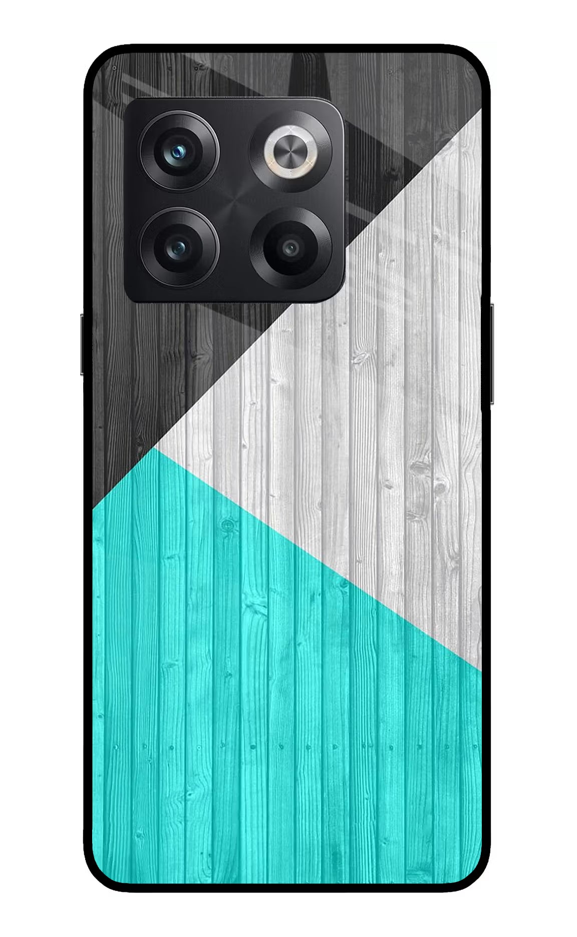 Wooden Abstract OnePlus 10T 5G Glass Case Back Cover by Casekaro