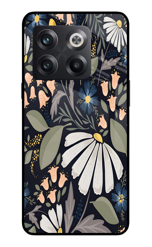 Flowers Art OnePlus 10T 5G Glass Case