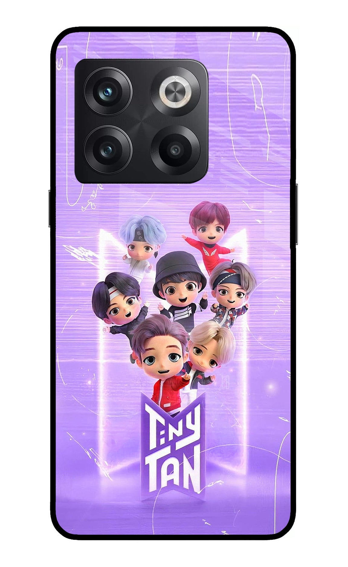 BTS Tiny Tan OnePlus 10T 5G Glass Case