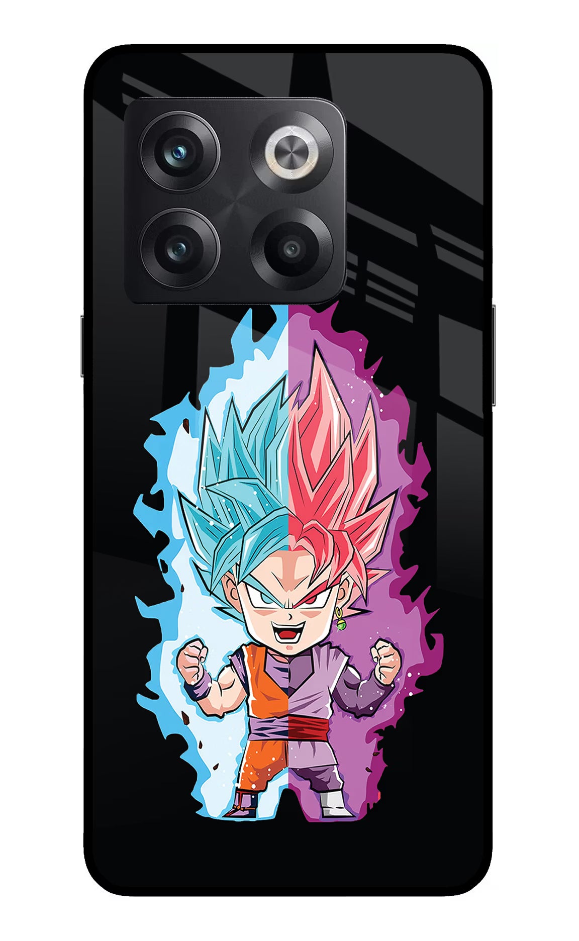 Chota Goku OnePlus 10T 5G Glass Case Back Cover by Casekaro