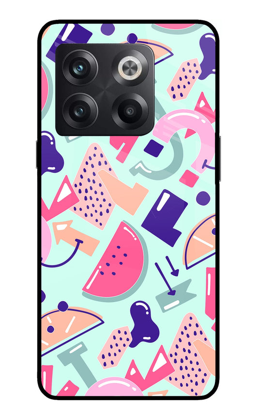 Doodle Pattern OnePlus 10T 5G Glass Case