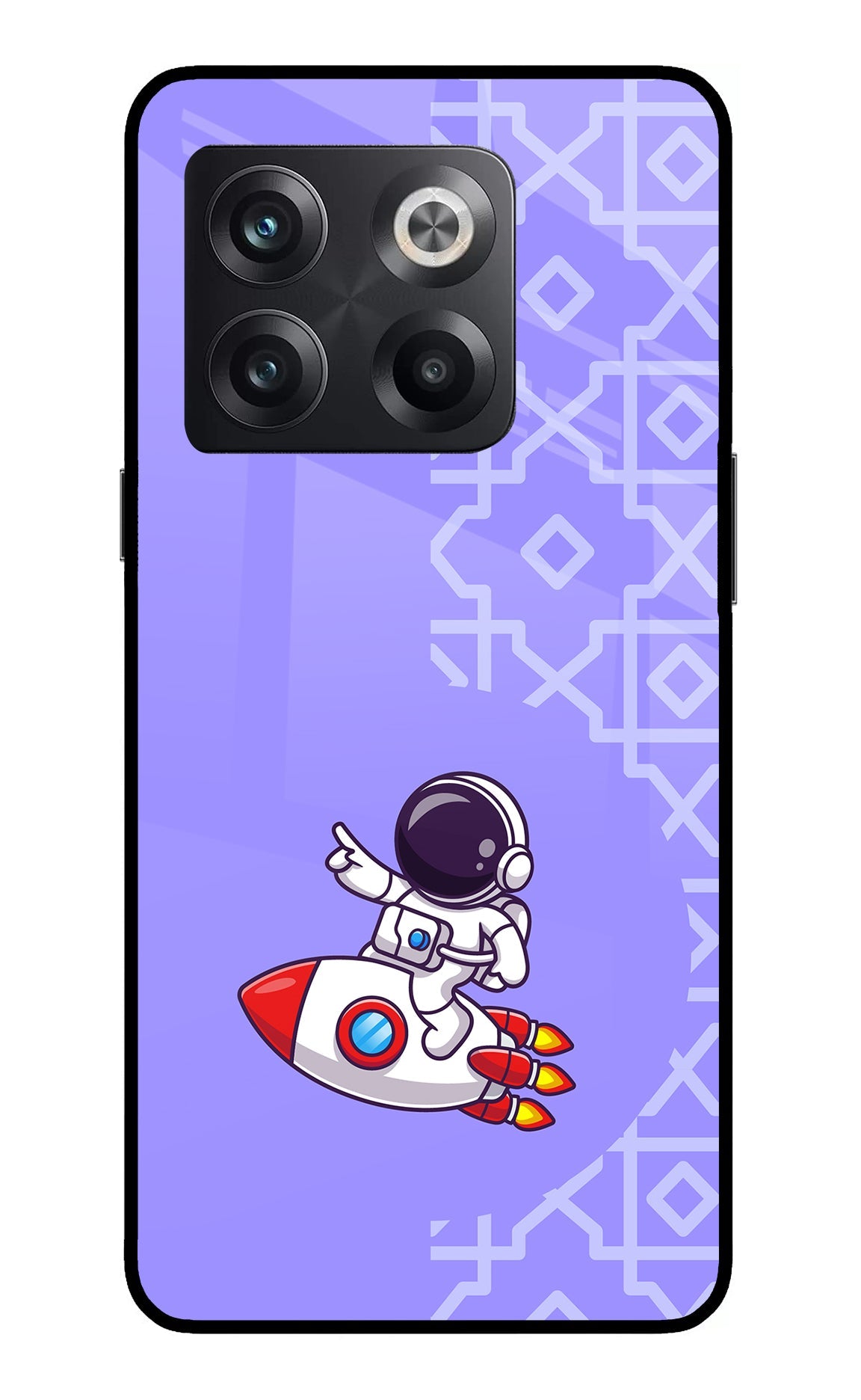 Cute Astronaut OnePlus 10T 5G Glass Case