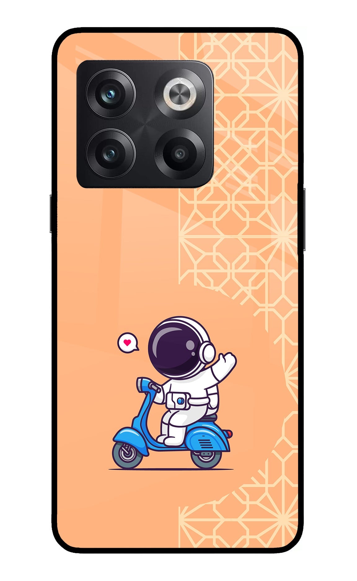 Cute Astronaut Riding OnePlus 10T 5G Back Cover