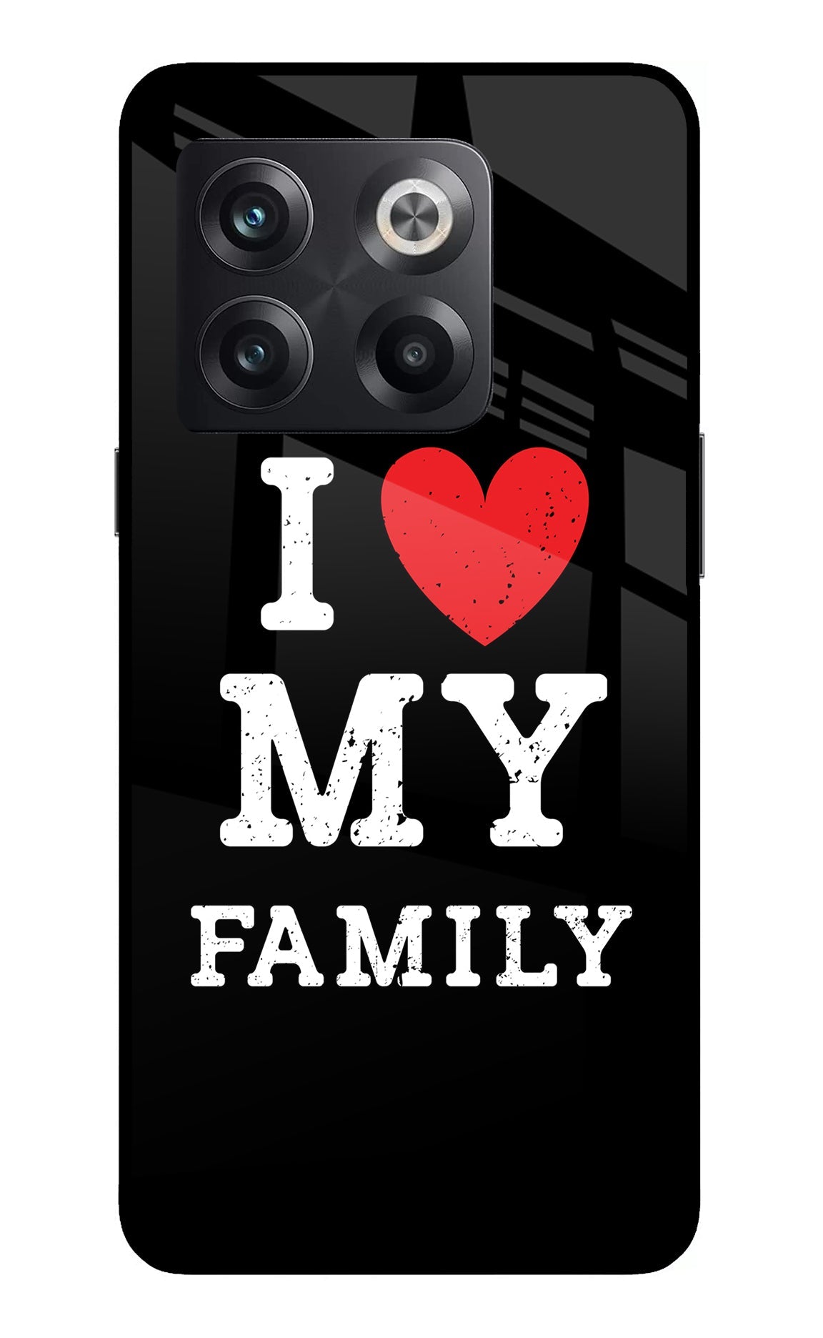 I Love My Family OnePlus 10T 5G Back Cover