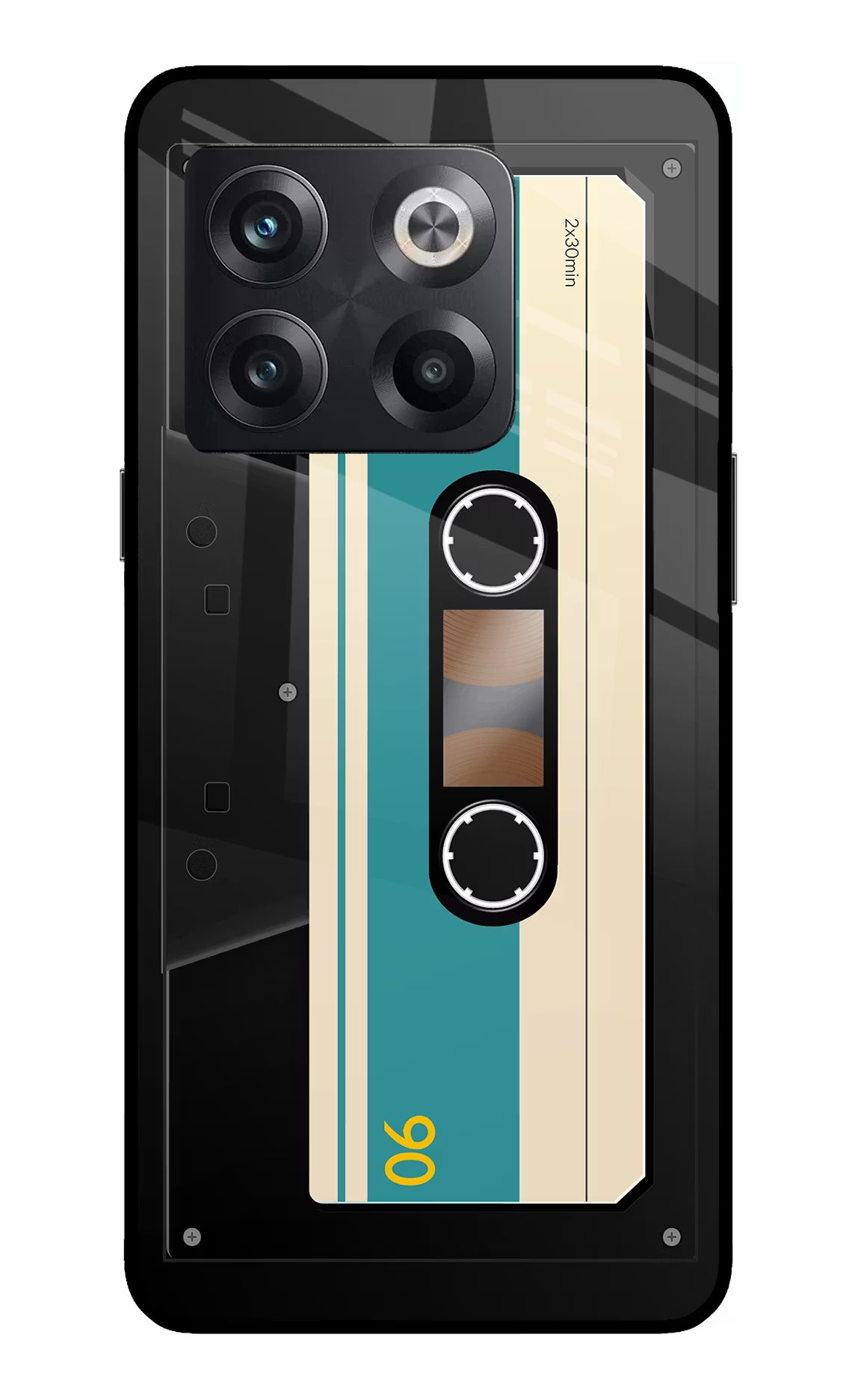 Cassette OnePlus 10T 5G Glass Case Back Cover by Casekaro