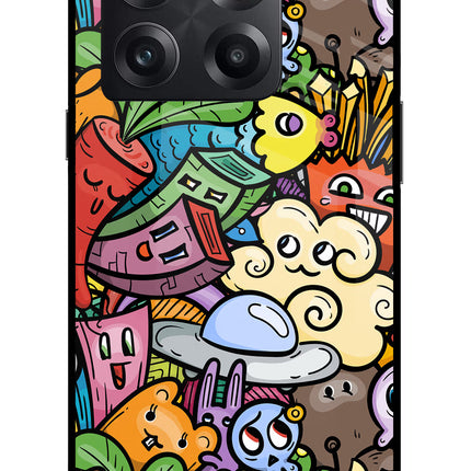 Veggie Doodle OnePlus 10T 5G Glass Case