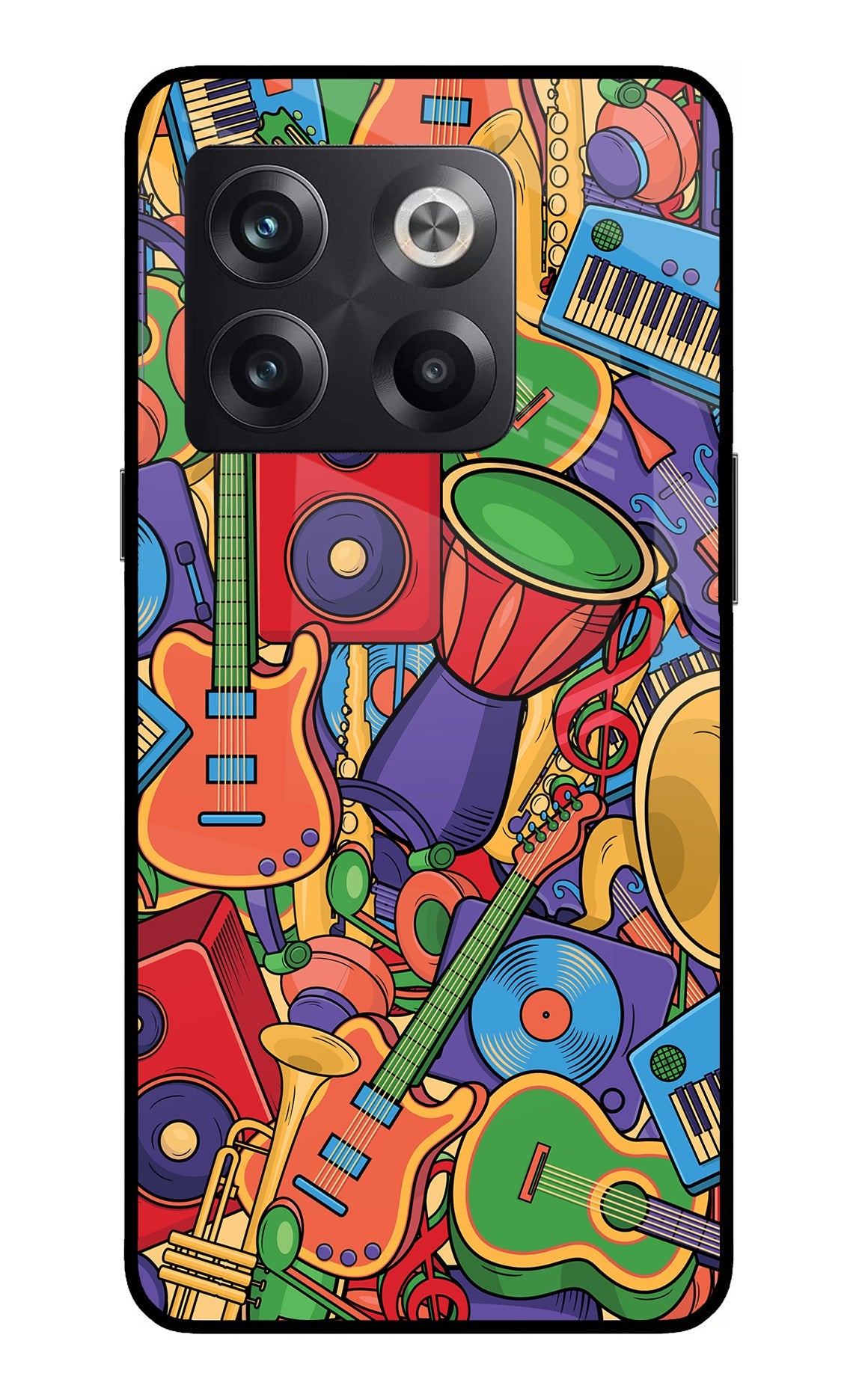 Music Instrument Doodle OnePlus 10T 5G Back Cover